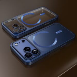 17 pro magnetisch telefoonhoesje blauw magsafe 