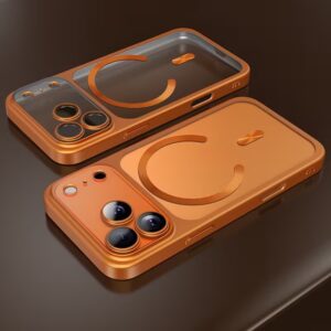 17 pro magnetisch telefoonhoesje oranje magsafe 