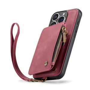 iphone 15 plus hoes portomonee rood